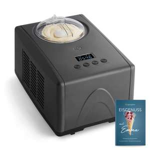 Springlane Eismaschine Emma weiß & anthrazit (1,5 L mit selbstkühlendem Kompressor 150 W)
