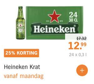 [GRENZGÄNGER NL - Albert Heijn] Kasten Heineken für 12,99 € (LT 1,80€) + Pfand