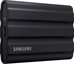 Samsung Portable SSD T7 Shield 1TB | USB-C 3.1 | ~960MB/s Lesen / ~870MB/s Schreiben | TLC NAND | Gummiummantelung | IP65 | 98g