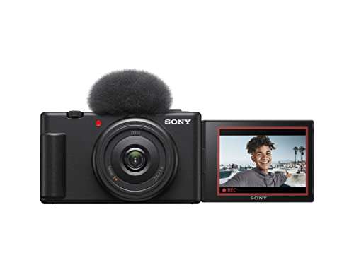 Sony Vlog Kamera ZV-1F + Bluetooth Handgriff GPVPT2BT