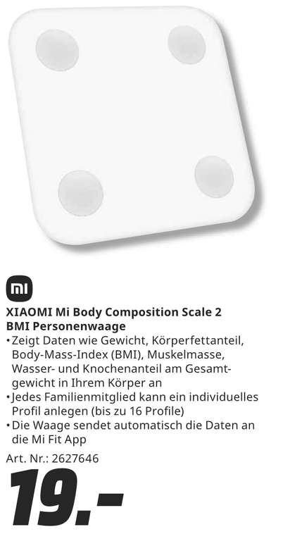 [MMS/Amazon] Mi Smart Band 7 für 35€ / Mi Smart Scale 2 für 19€ (bei Abholung) I Watch S1 Active Smartwatch für 89€ | Mi Watch Black für 66€