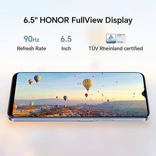 Honor 70 Lite Smartphone 5G, 4GB+128GB, 6,5 Zoll 90Hz FullView Display, 50MP Triple Rückkamera, 5000mAh Android 12, Dual SIM