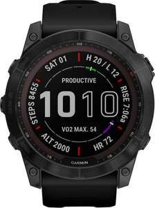 Garmin Herren Touchscreen Smartwatch Fenix 7X Sapphire Solar für 799,99 EUR (Leder 879,99) oder Fenix 7S für 559,99 EUR