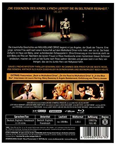 Mulholland Drive [Blu-ray] 20th Anniversary Special Edition digital restauriert (Amazon Prime)