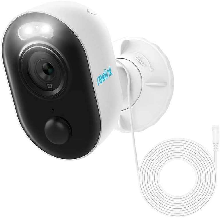 Reolink Lumus Überwachungskamera | 1920x1080@30fps | WLAN | 180lm LED | 10m Nachtsicht | Bewegungserkennung | microSD | Google Assistant
