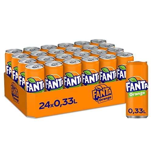 Pfandfehler: Fanta Orange - fruchtig-spritzige Limonade mit klassischem Orangengeschmack - erfrischendes Softgetränk, Einweg (24 x 330 ml)