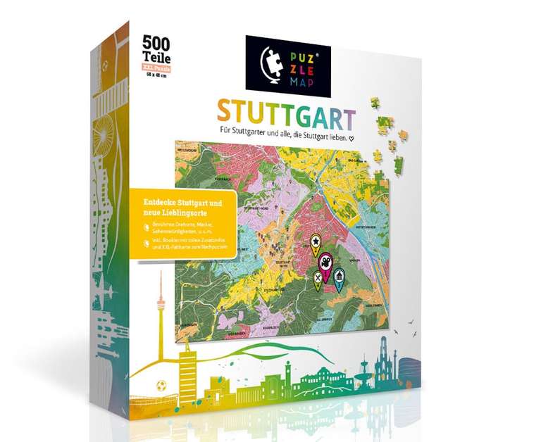 Alle Puzzle Map Städtepuzzle für 7,95 € und ohne Versandkosten!