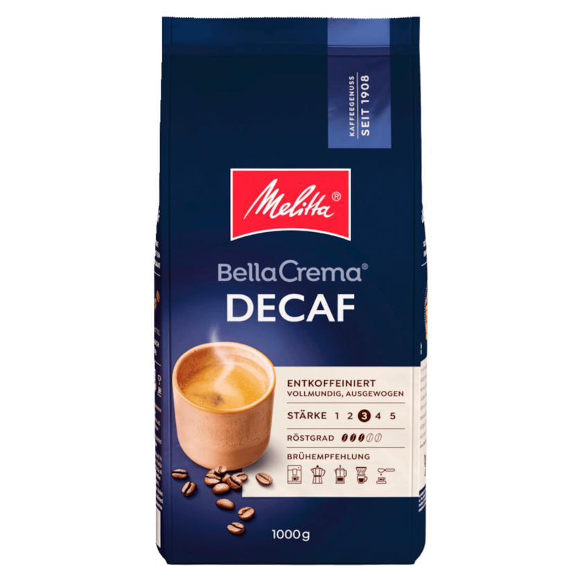 REWE Melitta Kaffeebohnen Decaf, LaCrema, Intenso, Speciale, Crema Dolce
