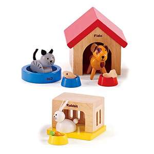 Hape International Haustiere für die ganze Familie aus Holz für Puppenhäuser von Hape (Prime)