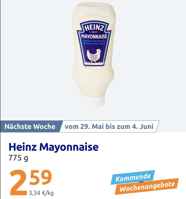 HEINZ Mayonnaise (800ml/775g) bei ACTION