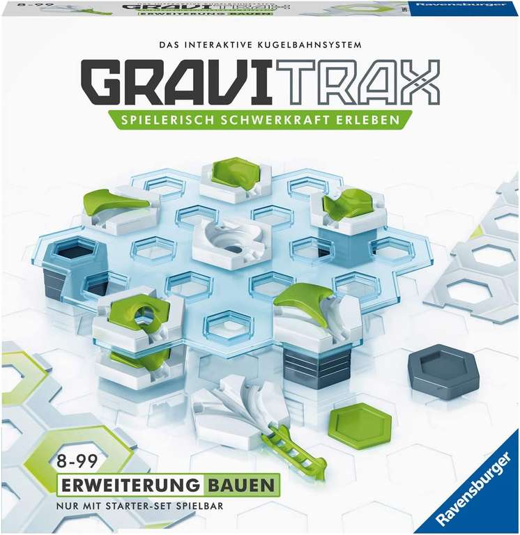 Ravensburger GraviTrax Erweiterung Bauen - Zubehör für spektakuläre Kugelbahnen, Konstruktionsspielzeug ab 8 Jahren [Weltbild + Newsletter]