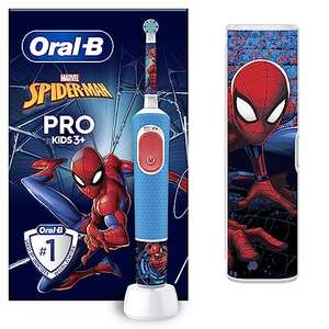Oral-B Pro Kids 3+ Spiderman Elektrische Zahnbürste mit Reiseetui & 4 Sticker für 19,99€ (Amazon Prime)