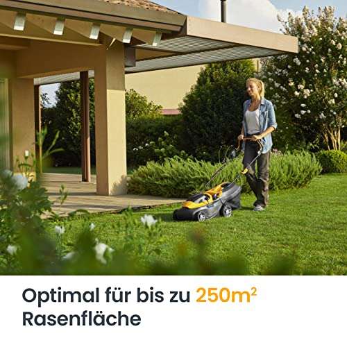 STIGA Collector 136e Akku-Rasenmäher-Set, Für Gärten bis 250 m², Schnittbreite 34 cm, 20 V ePower Akku (2 x 2 Ah)