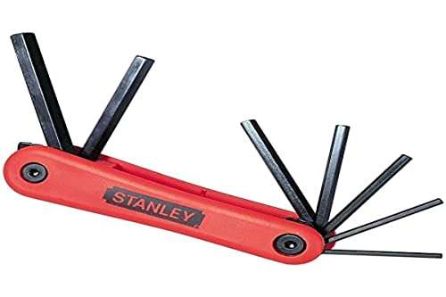 Stanley Innensechskant Stiftschlüssel-Set, 7-teilig (1,5/2/2.5/3/4/5/6 mm Inbusschlüssel im Kunststoffhalter) 4-69-261 PRIME