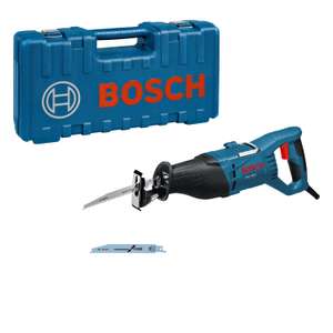 Bosch Professional Säbelsäge GSA 1100 E (Leistung 1100 Watt, inkl. 1 x Säbelsägeblatt S 2345 X für Holz, 1x S 123 XF Metall, Koffer, PRIME