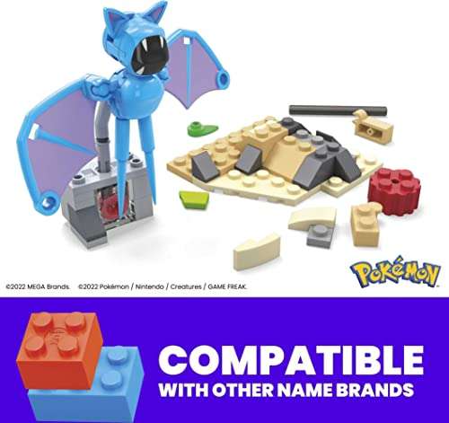[Prime] 61-teiliges MEGA Pokémon Zubats Mitternachtsflug Bauset von Mattel (ab 6 Jahren, offizielles Lizenzprodukt)