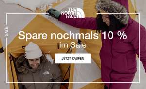 [The North Face] 10% on Top Gutscheincode auf das aktuelle „bis zu 50%-SALE“ (Neu & Bestandskunden, kein MBW)