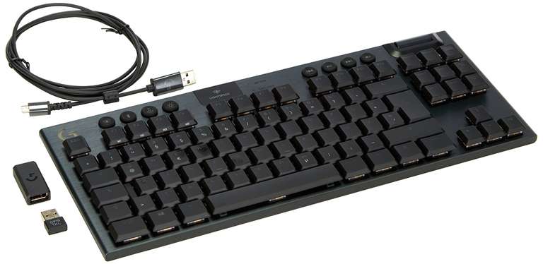 Logitech G915 TKL Tenkeyless Lightspeed RGB Mechanische Gaming-Tastatur für Laptop und PC, Low-Profile-Switch, LIGHTSYNC RGB