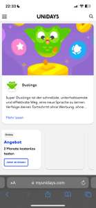 Duolingo Super - 2 Monate kostenlos (UNIDAYS - nur für Studenten)
