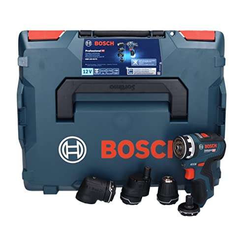 Bosch Professional GSR 12V-35 FC Akku-Bohrschrauber mit 4 Aufsätzen Solo ohne Akku in L-BOXX für 163,93€ [amazon.fr]