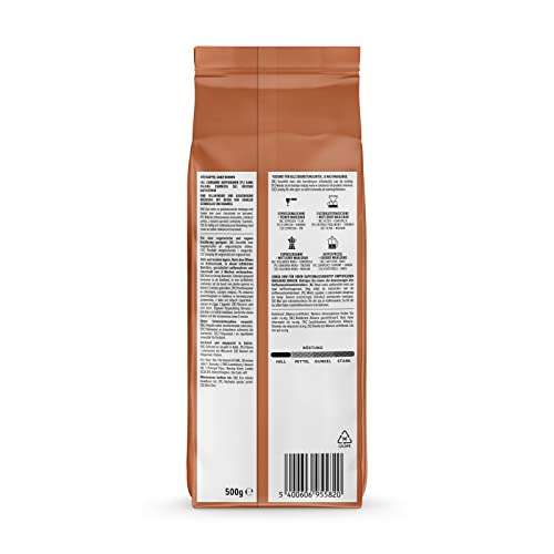 Espresso Crema Kaffeebohnen, Leichte Röstung, 1 kg, 2x500 g – Rainforest Alliance-Zertifizierung [PRIME/Sparabo; für 5,99€ bei 5 Abos]