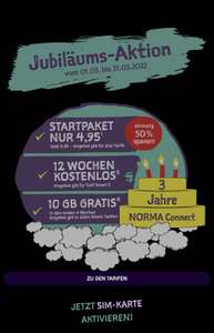 Norma connect Telekom Netz Jubiläums-Aktion