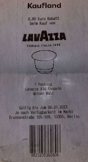 [Kaufland] Lavazza Espresso-Kapseln Alu-Caps versch. Sorten für Nespresso für 1,89€ (Angebot + Coupon) - bundesweit