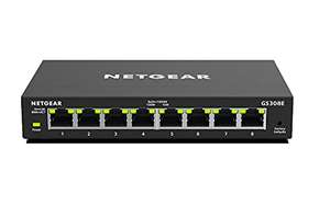 [Amazon Prime] Netgear GS308E Smart Managed Gigabit 8-Port Switch (IGMPv3, VLAN)
