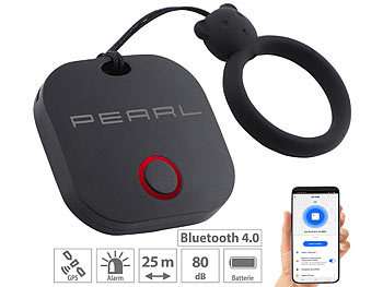 4in1-Mini-Schlüsselfinder mit Bluetooth, App & GPS-Ortung, 80 dB