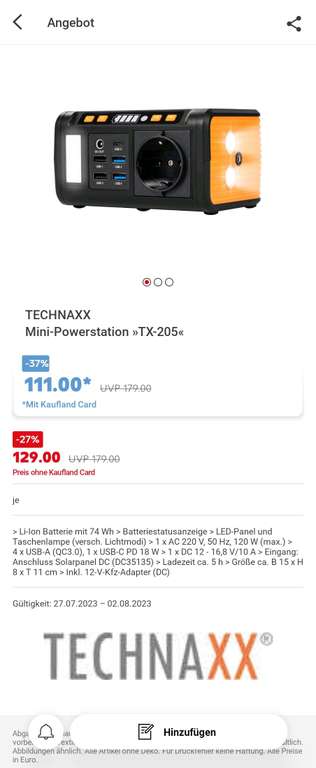 Technaxx Mini Powerstation tx205