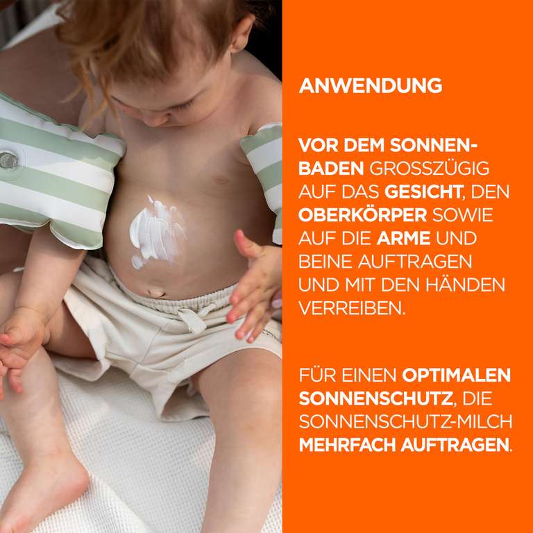 Garnier Sonnencreme LSF 50+ für Kinder, Wasserfest und resistent gegen Sand, Ambre Solaire Kids Sensitive expert+, 150ml [PRIME/Sparabo]