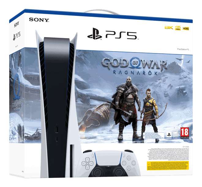 PlayStation 5 + God of War Ragnarök Bundle Spielekonsole - Weiss/Schwarz (Schweiz)