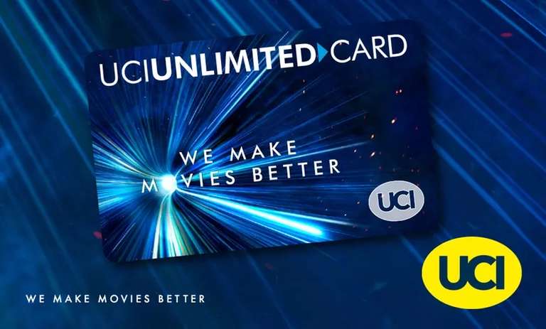 1 Jahr UCI Kino Unlimited Card (12 Monate lang alle Filme des regulären Programms gratis sehen)