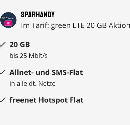 Telekom Netz, Sim Only: Allnet/SMS Flat 20GB LTE & HotSpot Flat für 14,99€/Monat, 0€ AG (16,99€/Monat mit Xiaomi Smart Heater)
