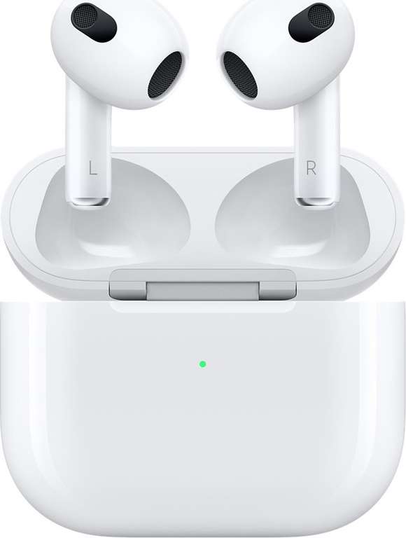 Apple AirPods 3. Generation mit MagSafe Ladecase | kabelloses Laden | BT 5.0 | AAC | Touch Bedienung | IPX4