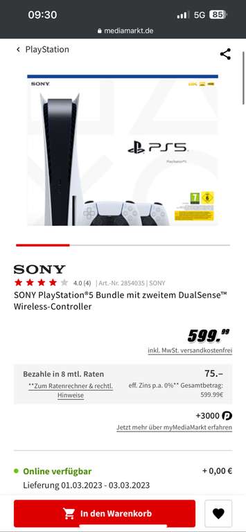 Sony PlayStation 5 Bundle mit zweitem DualSense Wireless-Controller