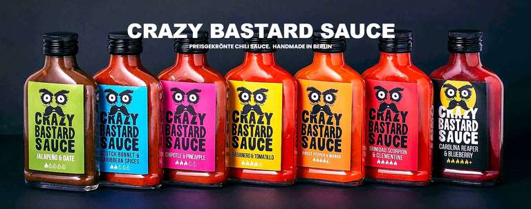 Crazy Bastard Chili Saucen 20% auf alles ohne Mbw | VSK-frei ab 30€ nach GS Abzug Code SPRING20