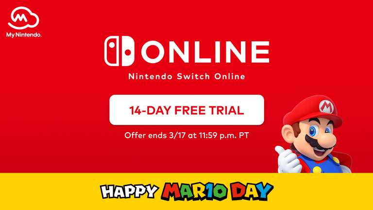 [US] Nintendo Switch Online: 14-tägige kostenlose Testmitgliedschaft