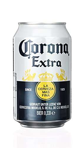 Corona Extra 10er-Pack inkl. Eiseimer 15,19€/ Corona Extra Premium Lager Dosenbier, (24 X 0.33 l) 15,99€ (Spar-Abo Prime)