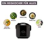 [Prime Day] Reishunger Reiskocher 1,2 Liter Antihaft (Keramik 37,99€) schwarz od. weiß | Digitaler ab 74,99€ (0,6l) bzw. 99,99€ (1,5l)