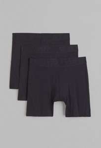 3-pack Xtra Life mid trunks Boxershorts von h&m in schwarz für 5,99+ Versand