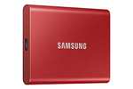 Samsung Portable SSD T7 Metallic Red Externe Festplatte 1TB USB 3.2 (MU-PC1T0R/WW)
