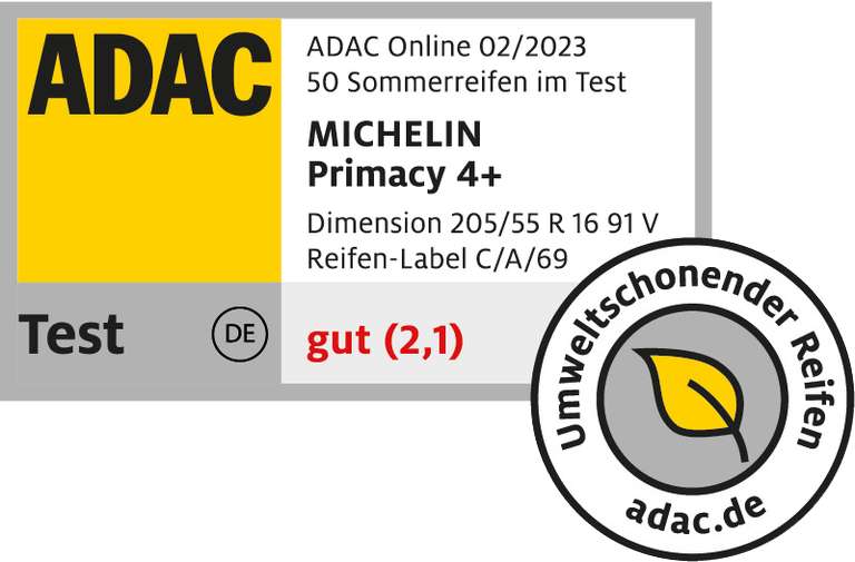 Michelin Primacy 4+ 205/55 R16 91V Sommerreifen