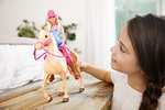(Prime) Barbie FXH13 - Pferd mit Mähne und Puppe mit beweglichen Knien
