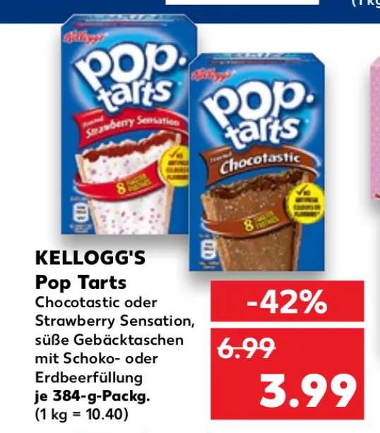 [Kaufland + Scondoo] Pop-Tarts eff. 1,99€