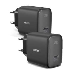 2x Aukey Swift PA-F1S Ladegerät (USB-C PD bis 20W, 44x43x28mm, 58g)