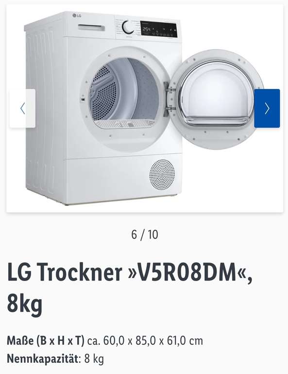 LG V5R08DM | Wärmepumpen-Trockner 8 KG