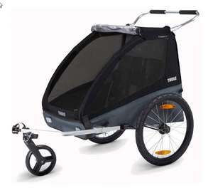 Thule Coaster XT Fahrradanhänger für 1-2 Kinder - Fahrrad + Buggy Set - schwarz