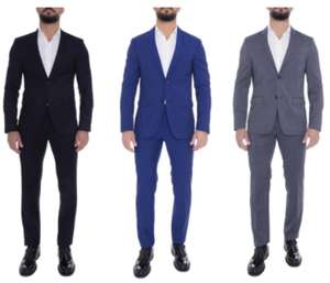 Calvin Klein Anzug, 100% Schurwolle, Slim Fit (Größen S/46 bis 3XL/56)