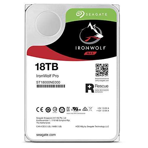 [Prime] Seagate IronWolf Pro 18TB NAS HDD - 3,5 Zoll 7200RPM (ST18000NE00)